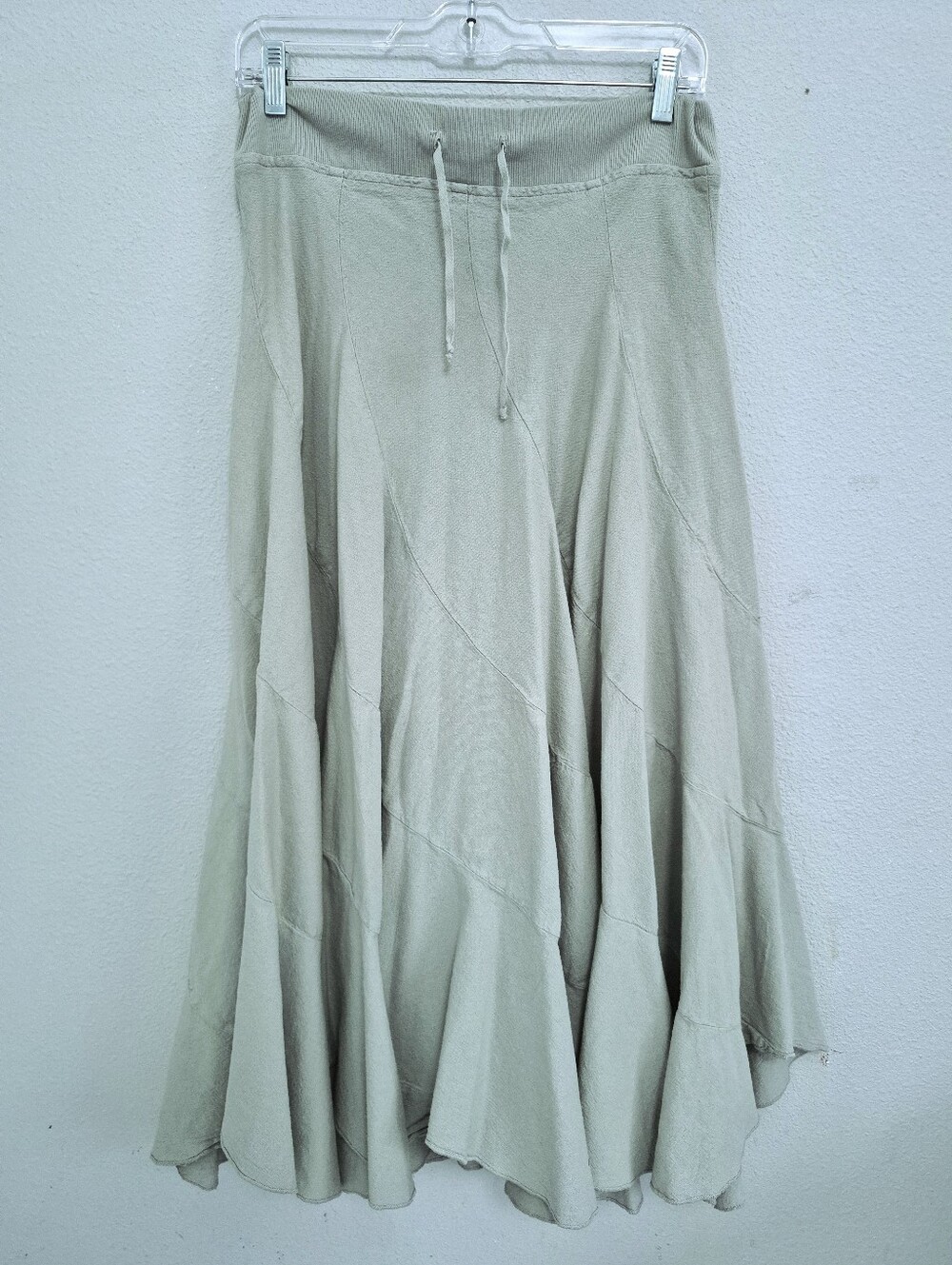 Drawstings Of Malibu Cotton Travel Wear Cascading Tiered Fairy Hem Skirt M